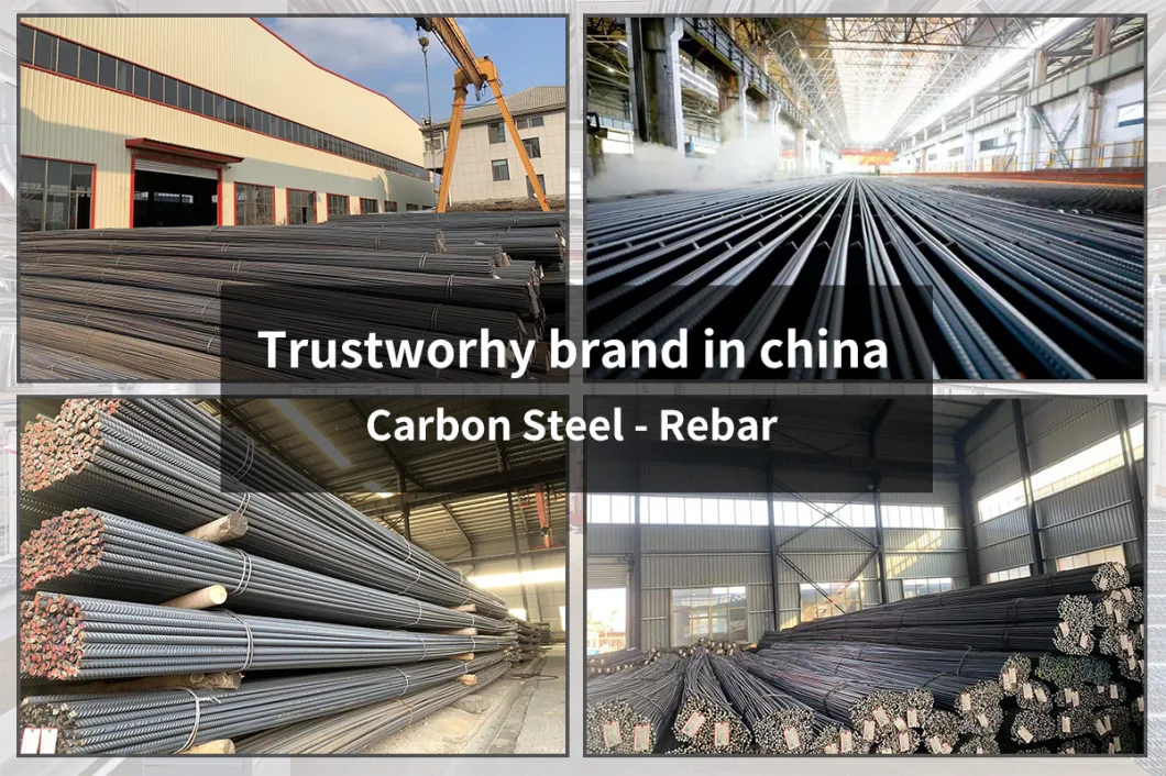 ASTM A615 BS4449 B500b HRB335 HRB400 HRB500 Deformed Construction Carbon Iron Steel Rebars Reinforced Reinforcing Concrete Tmt Round Bars for Steel Structure