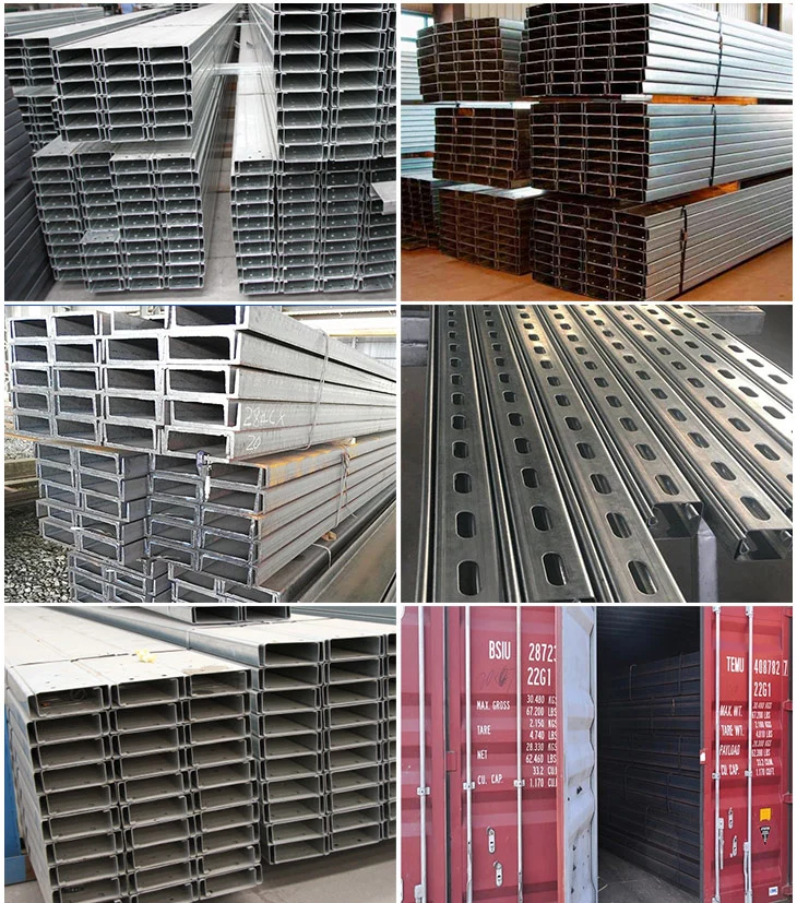 Galvan Steel Cold Formed C-Channel Profile Building U Steel Channel Profile Sizes